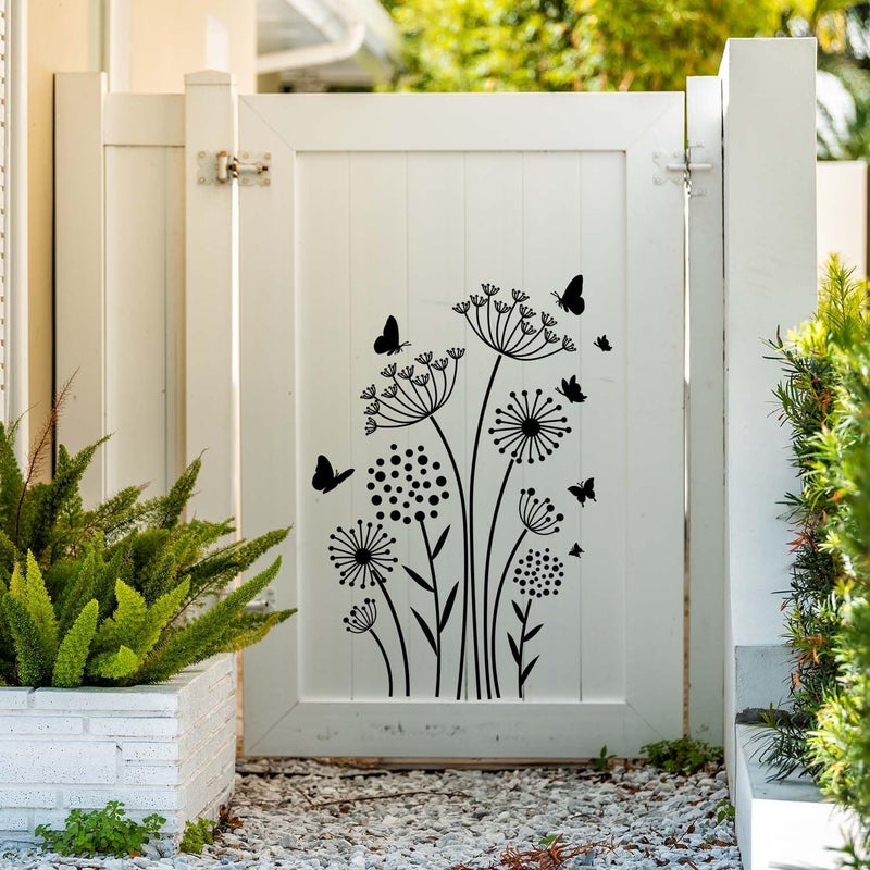 SUNVERSE Large Flower Stencils for Fence Dandelion Stencil Floral Stencils for Outside Wood Fence Walls Furniture Fabrics - Image 5